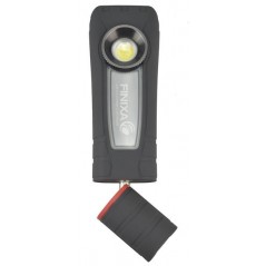 Lampe portative et rotative rechargeable pour contrôler les tests de peinture.