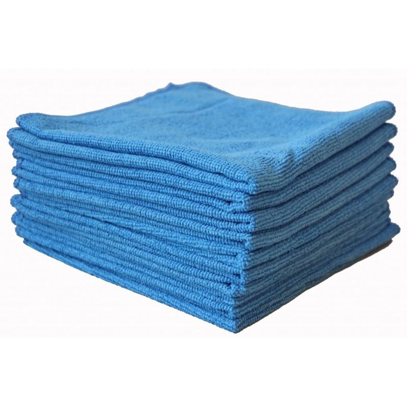 Chiffon microfibre bleu.