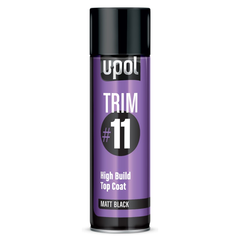 PEINTURE voiture aérosol Noir mat 450ml UPOL TRIMMB/AL