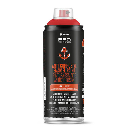 Peinture émail antirouille RAL 9005 mat en spray - MONTANA PRO