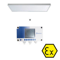 Panneau chauffant pour laboratoire de peinture en 220V - 380 x 1050 x 60 mm - IP54 et ATEX